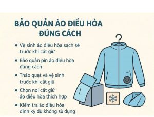 mẹo bảo quản quạt áo điều hòa
