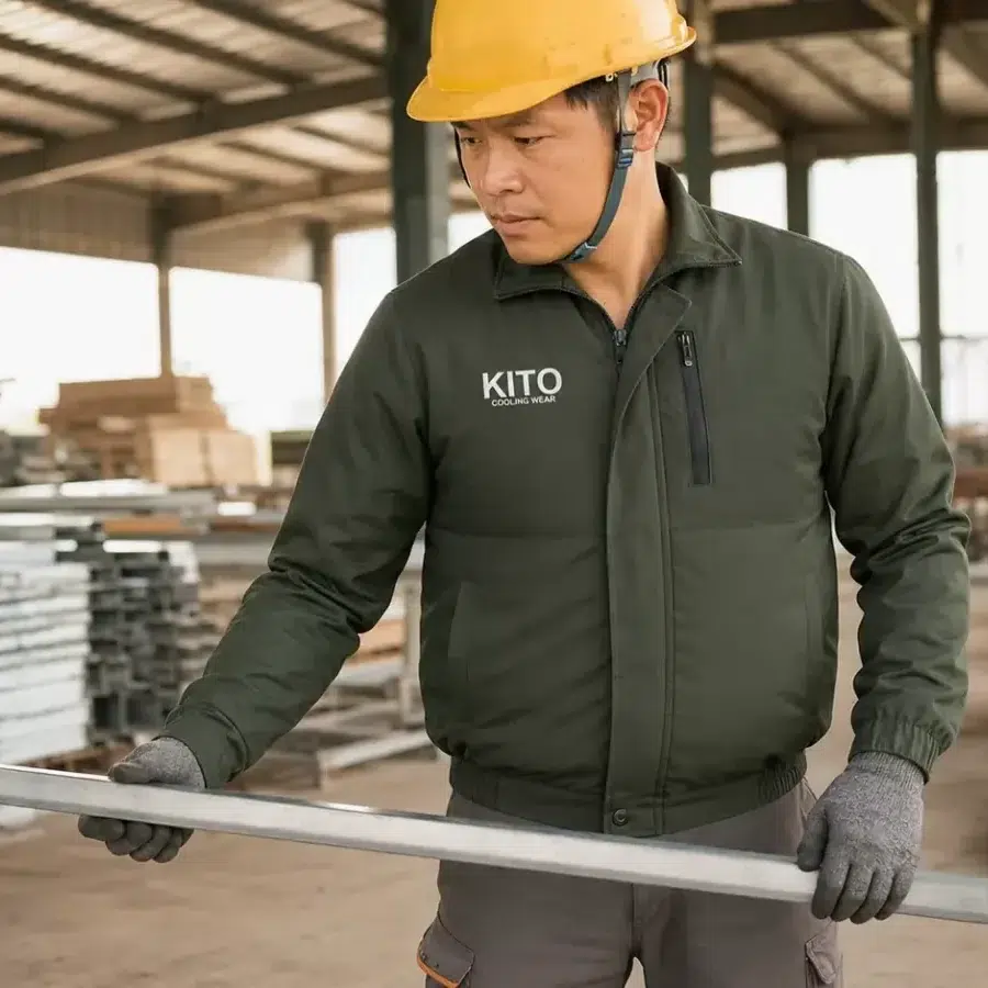 Người lao động mặc áo KITO trong môi trường làm việc thực tế