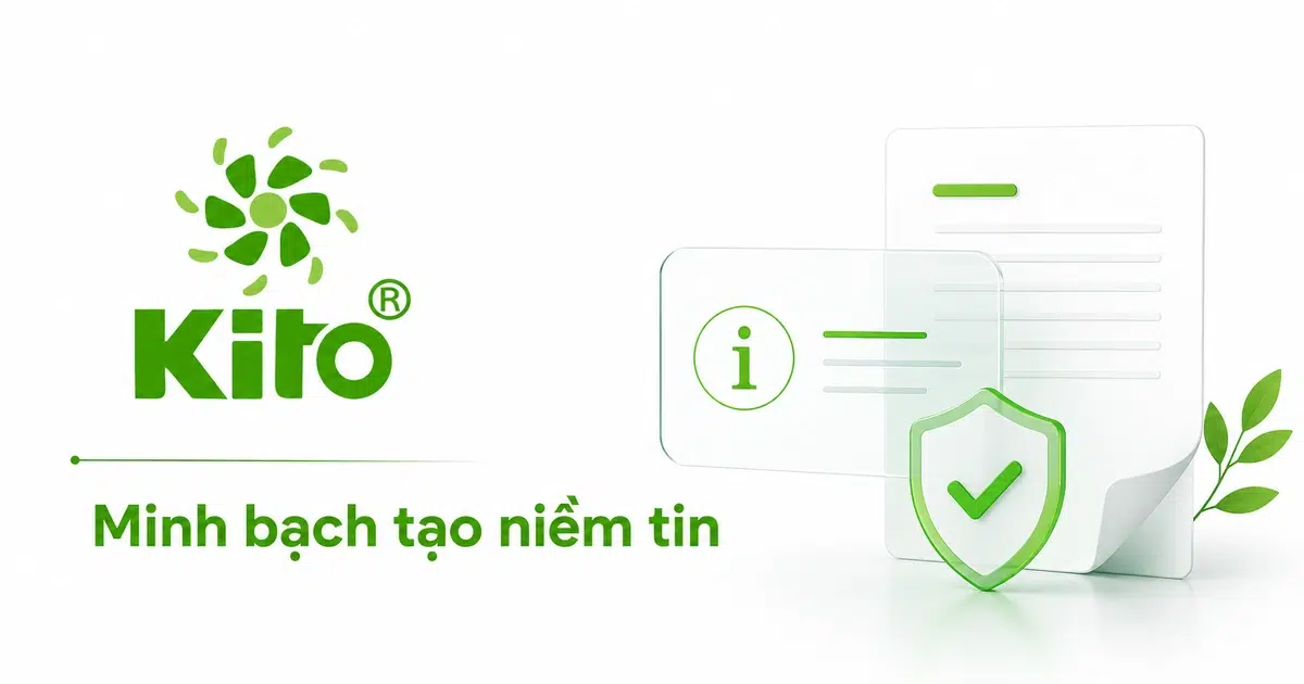 Thông tin minh bạch KITO và giá trị đối với thương hiệu
