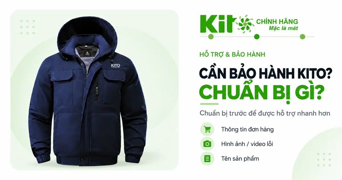 Chuẩn bị bảo hành KITO trước khi liên hệ bộ phận hỗ trợ