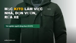 Trải nghiệm áo điều hòa khi làm việc nhà, dọn vườn, rửa xe cùng KITO