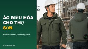 Áo điều hòa cho thợ sơn KITO - giải pháp mát khi sơn nhà, sơn công trình