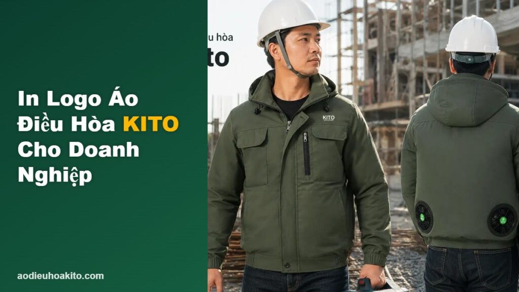 In logo áo điều hòa KITO cho doanh nghiệp