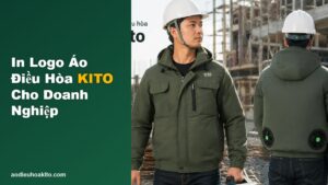 In logo áo điều hòa KITO cho doanh nghiệp